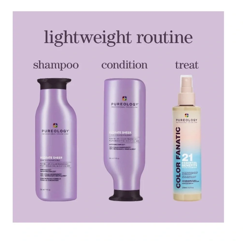 Pureology Hydrate Sheer and Color Fanatic Hair Care Trio Gift Set